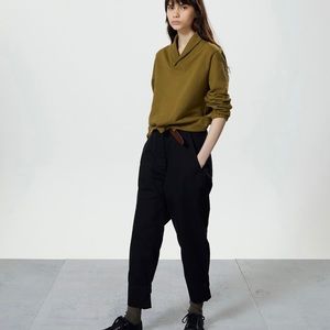 Margaret Howell black cropped trousers